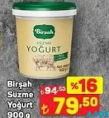 BİRŞAH SÜZME YOĞURT 900 G BİRŞAH SÜZME YOĞURT 900 G